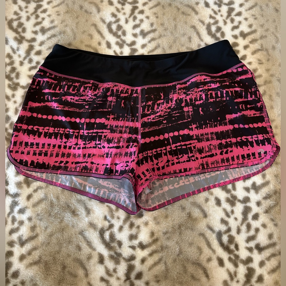 Hot Pink and black sport shorts- XL